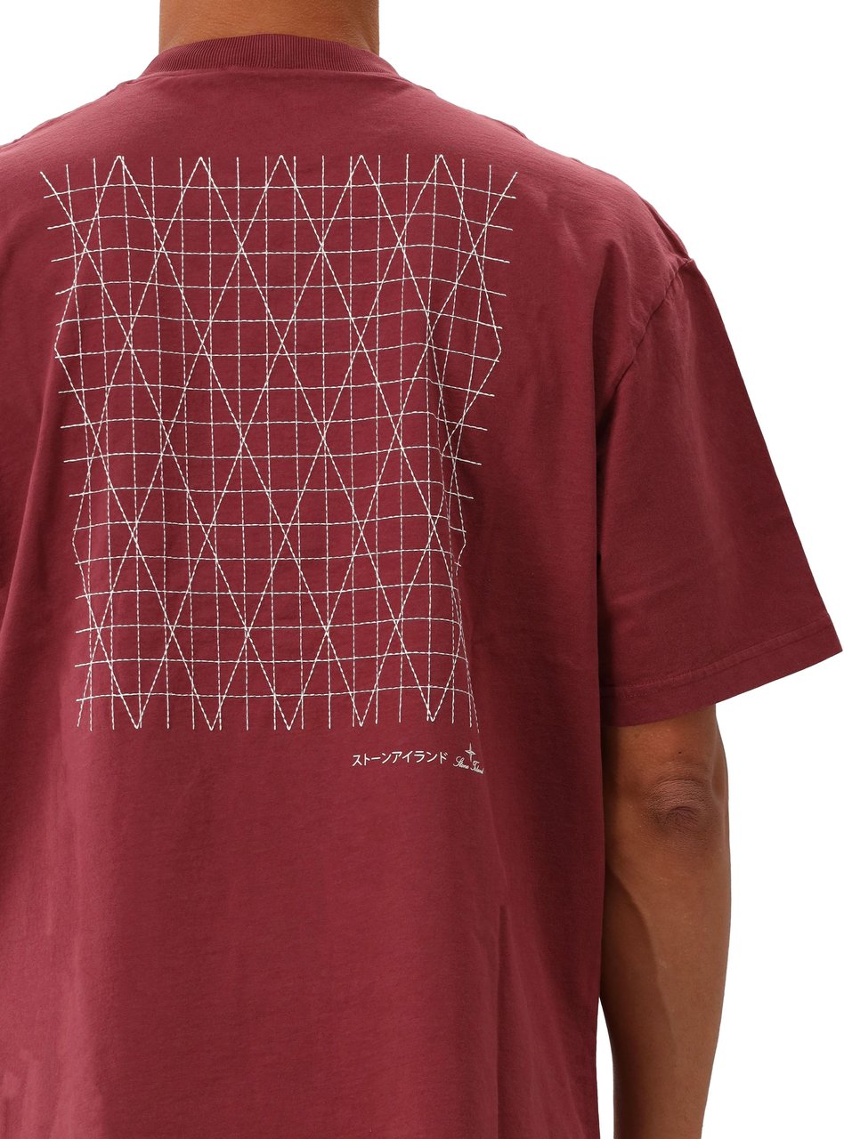 Stone Island Stone Island T-shirt Bordeaux Rood Rood