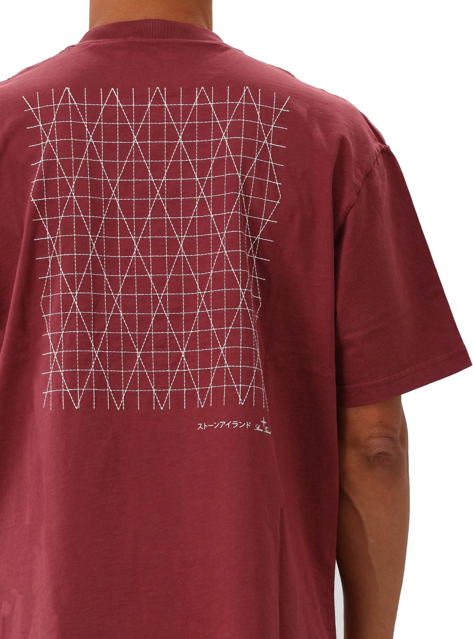 Stone Island Stone Island T-shirt Bordeaux Rood Rood