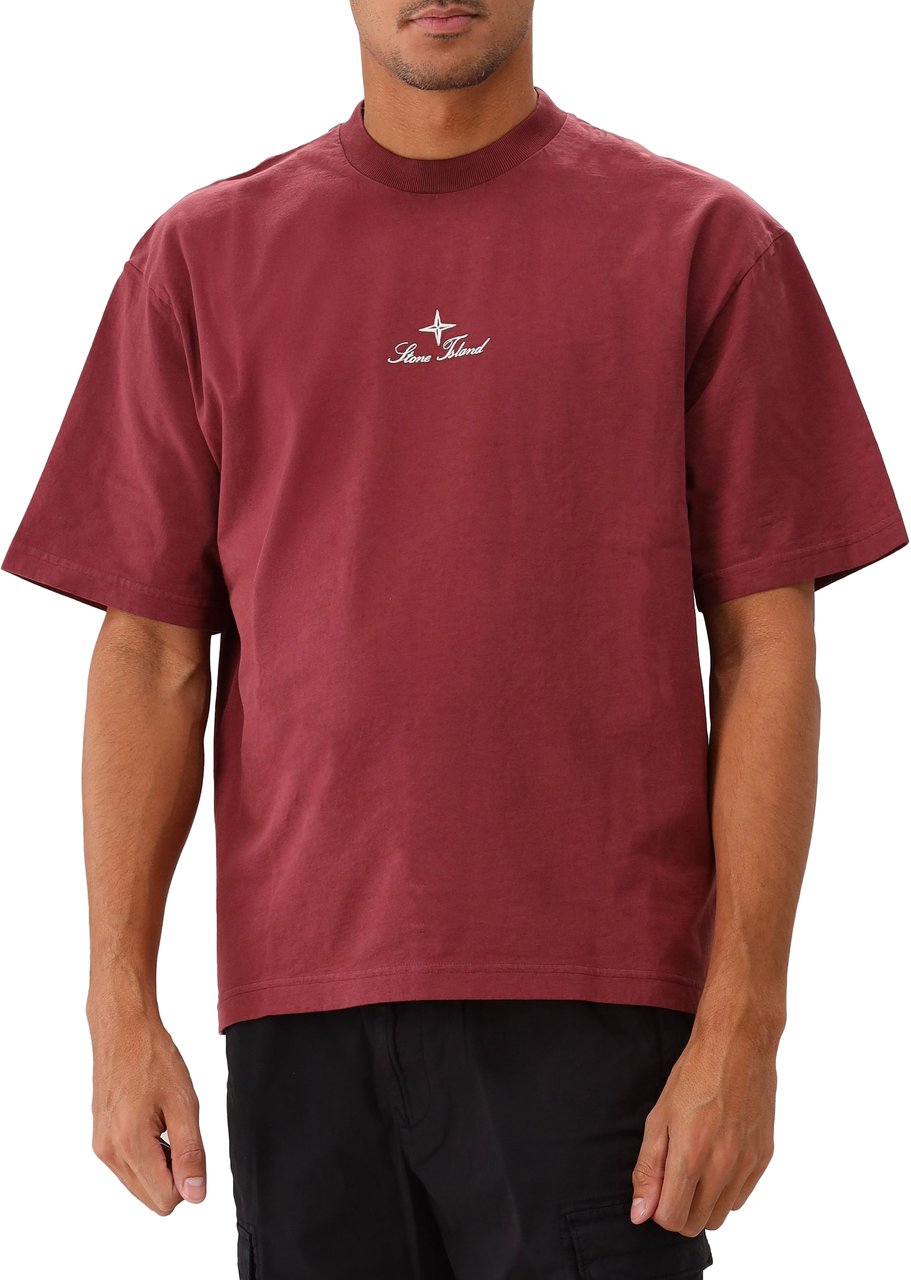 Stone Island Stone Island T-shirt Bordeaux Rood Rood