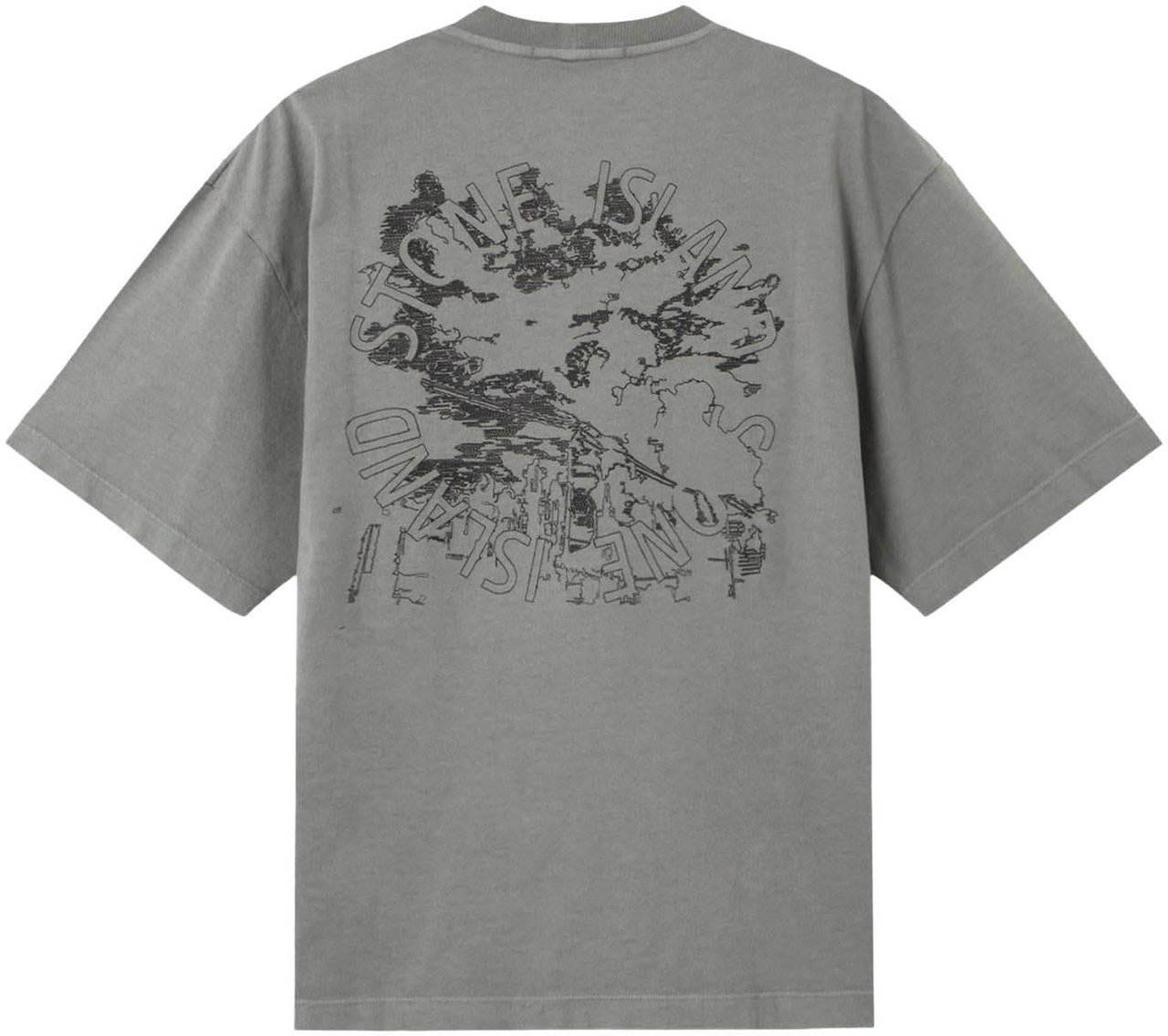 Stone Island Heren Ss T-Shirt Grijs
