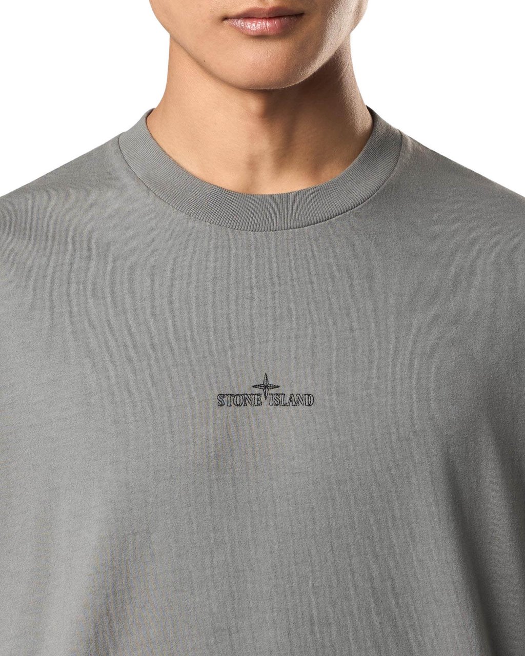 Stone Island Heren Ss T-Shirt Grijs