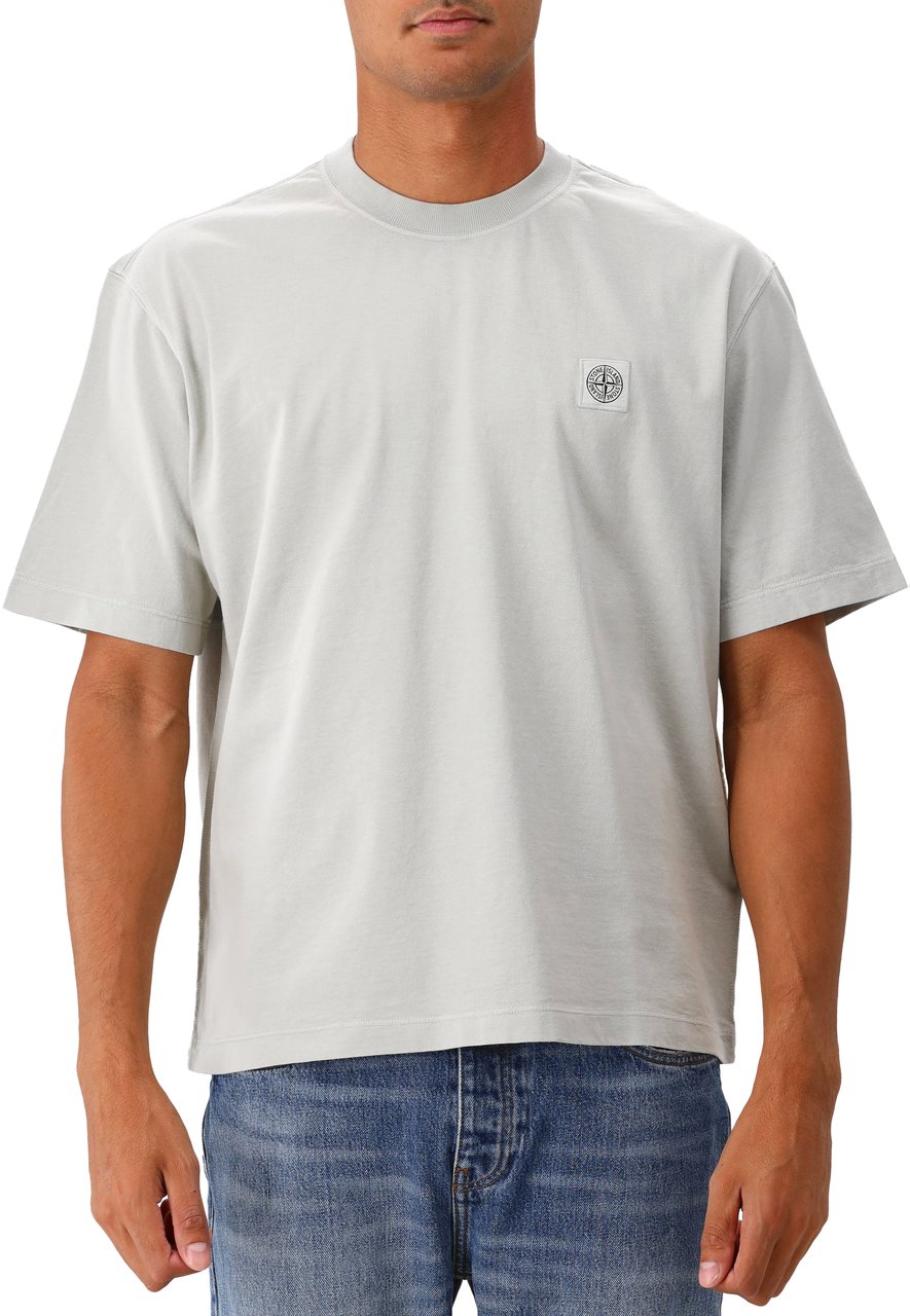 Stone Island Stone Island T-shirt Grijs Patch Logo Grijs
