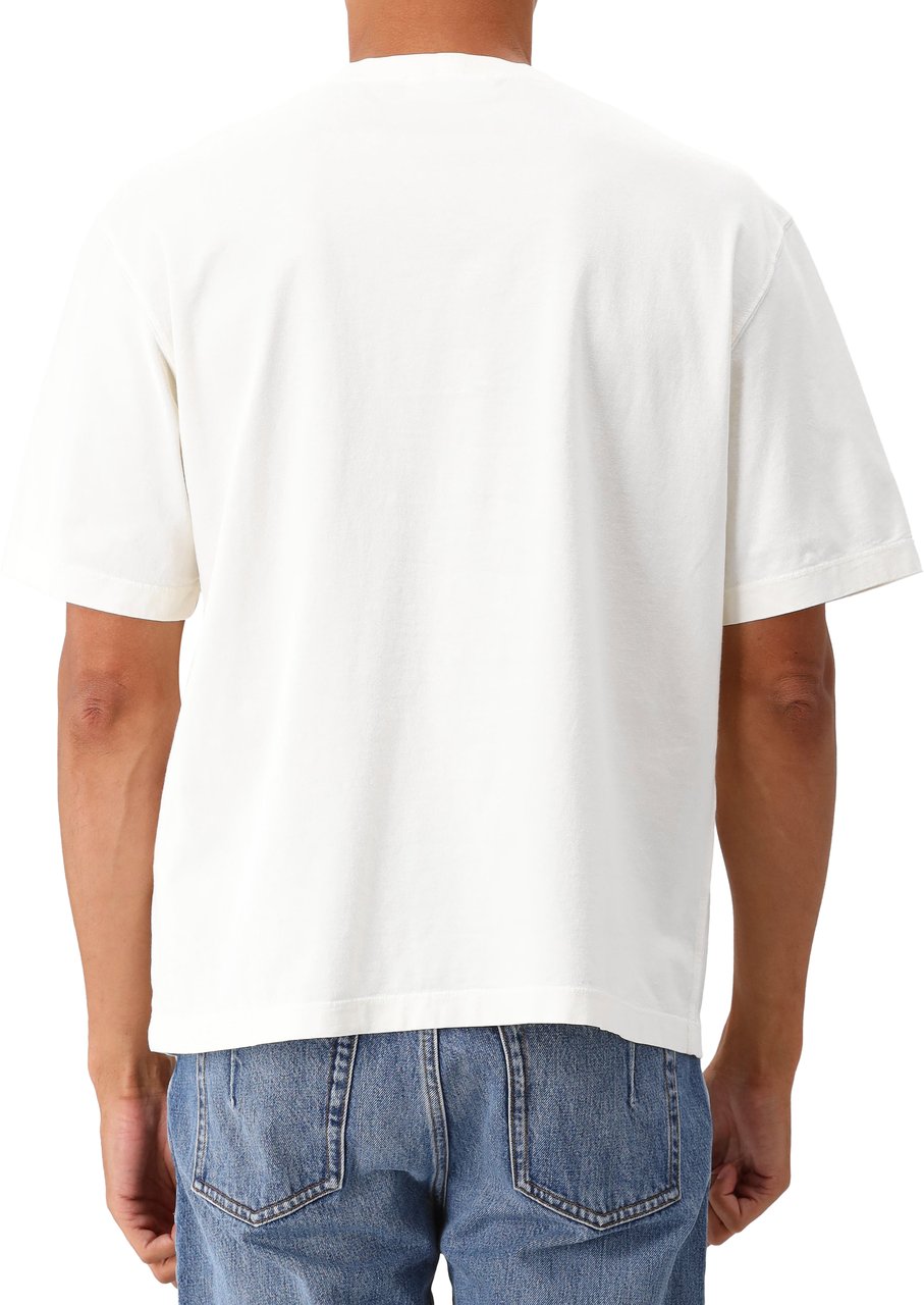 Stone Island Stone Island T-shirt Wit Patch Logo Wit