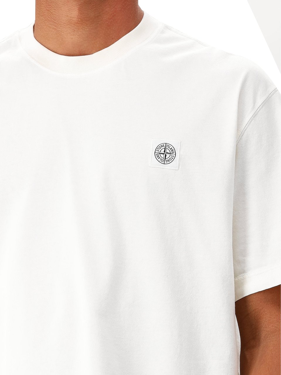 Stone Island Stone Island T-shirt Wit Patch Logo Wit