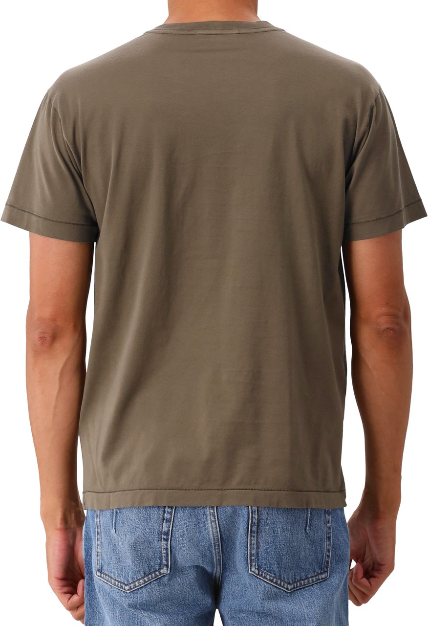 Stone Island Stone Island T-shirt Groen Patch Logo Groen