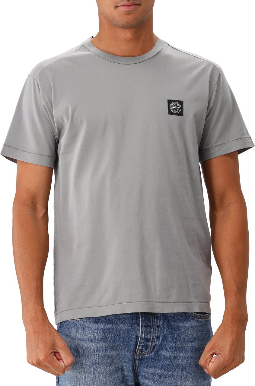 Stone Island Stone Island T-shirt Grijs Patch Logo Grijs