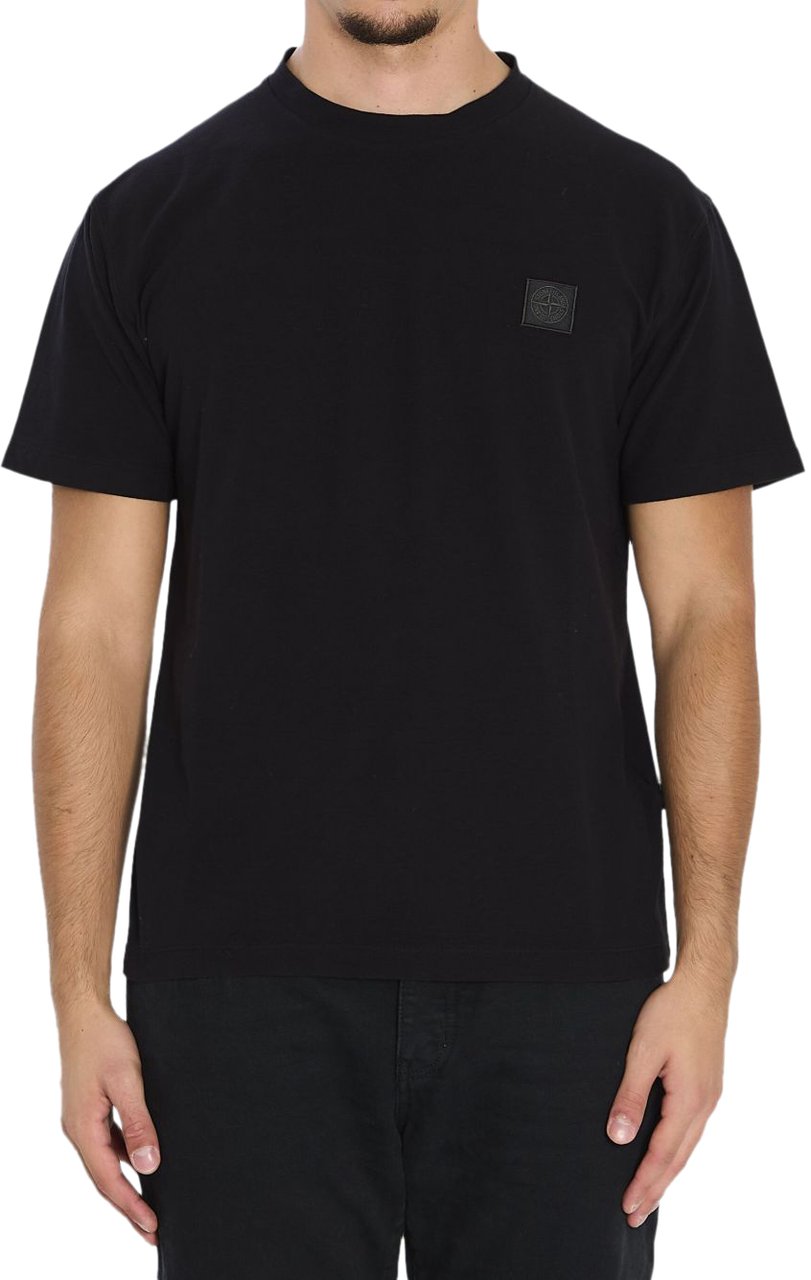 Stone Island T-Shirts And Polos Black Zwart