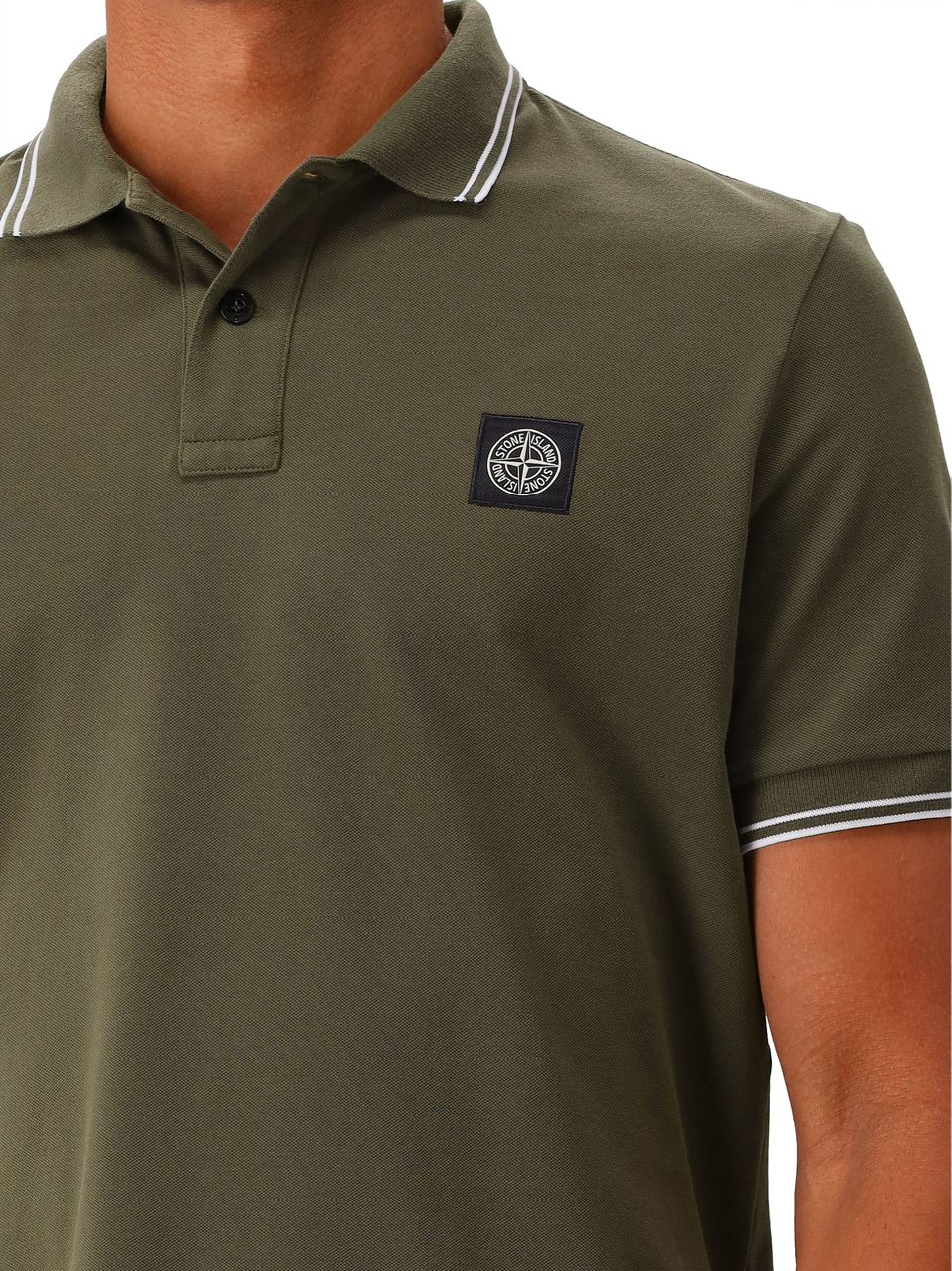 Stone Island Stone Island Polo Contrast Groen Groen