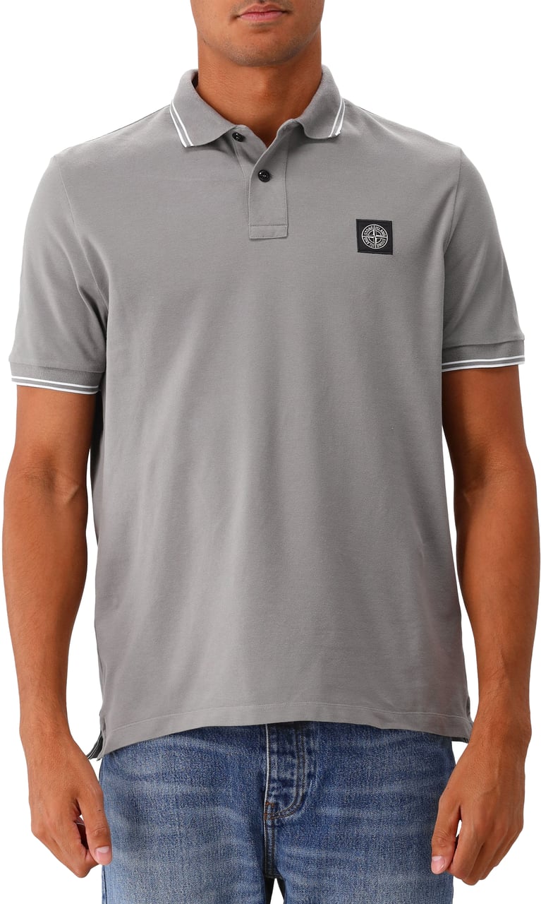 Stone Island Stone Island Polo Contrast Grijs Grijs