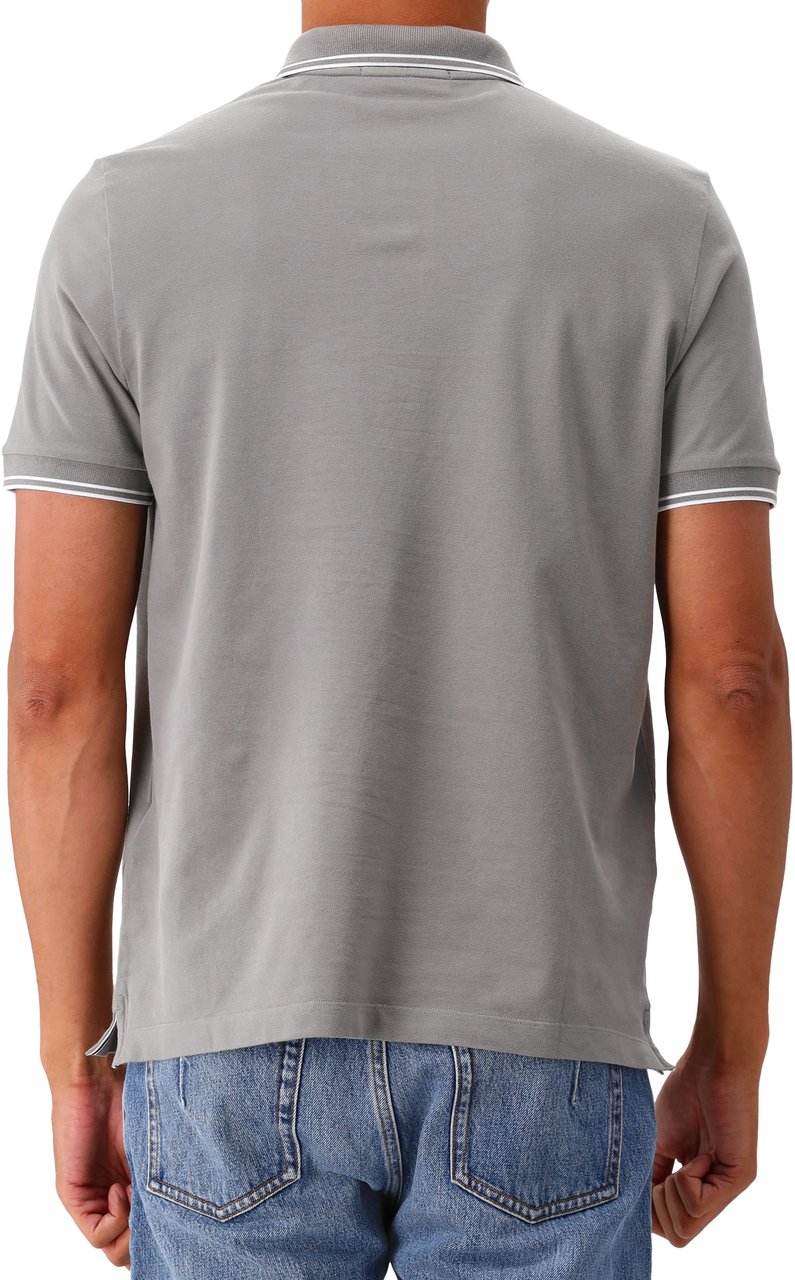 Stone Island Stone Island Polo Contrast Grijs Grijs