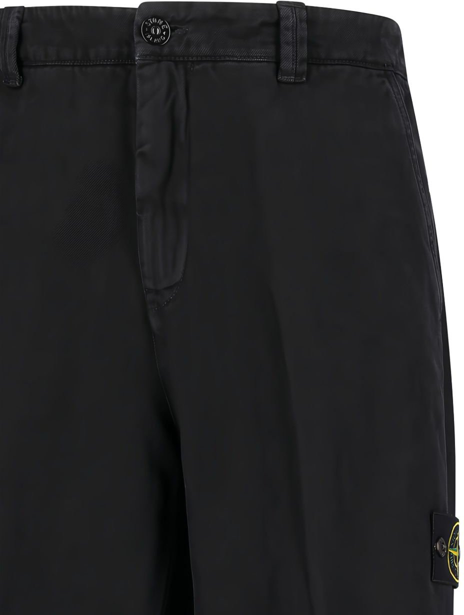 Stone Island Trousers Black Zwart