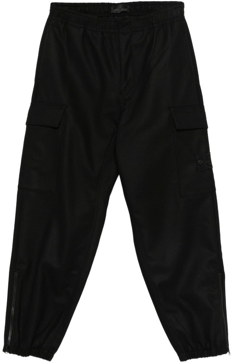 Stone Island Trousers Black Zwart