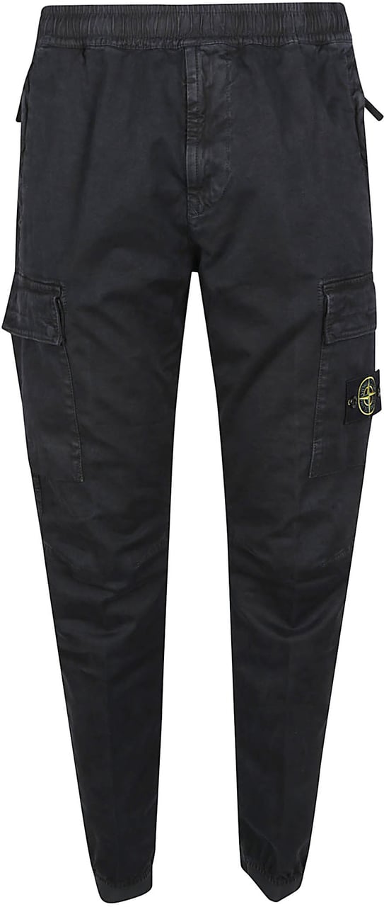 Stone Island Regular Tapered Pant Black Zwart