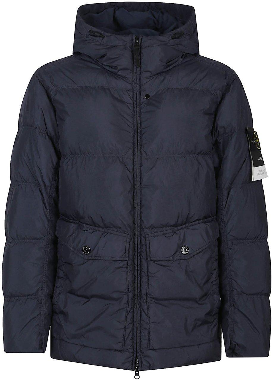 Stone Island Rds Short Parka Blue Blauw