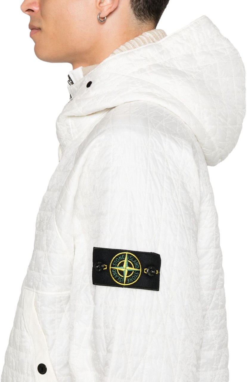Stone Island Coats Ivory Wit