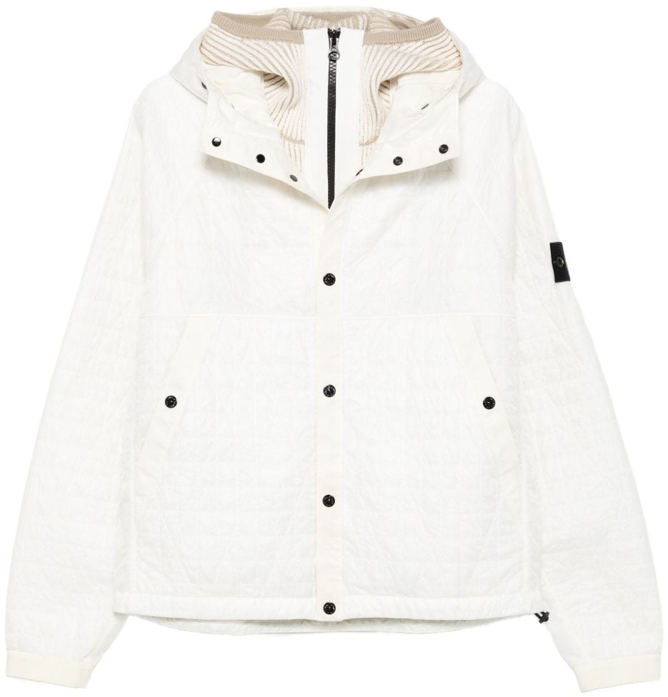 Stone Island Coats Ivory Wit