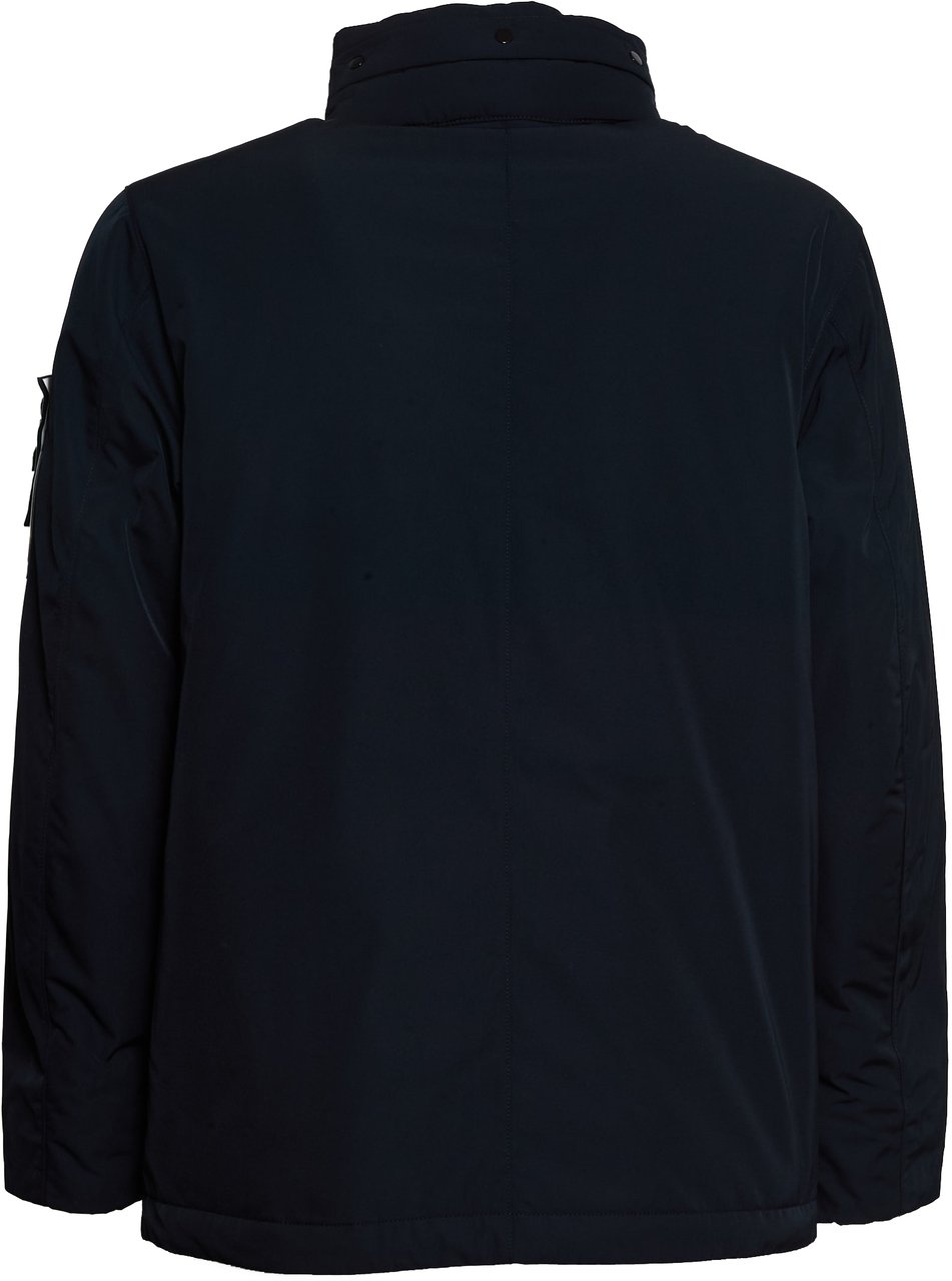 Stone Island Field Jacket Micro Twill Blauw