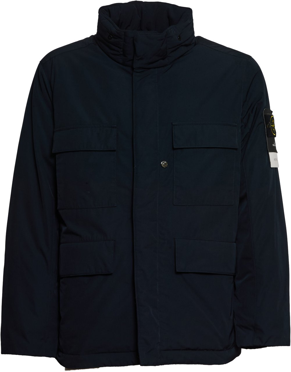 Stone Island Field Jacket Micro Twill Blauw