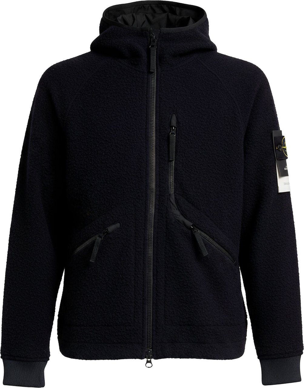 Stone Island Giubbotto In Panno Ratinato Blauw
