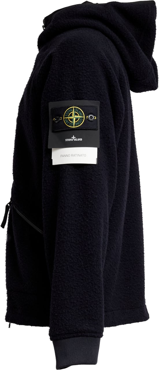 Stone Island Giubbotto In Panno Ratinato Blauw