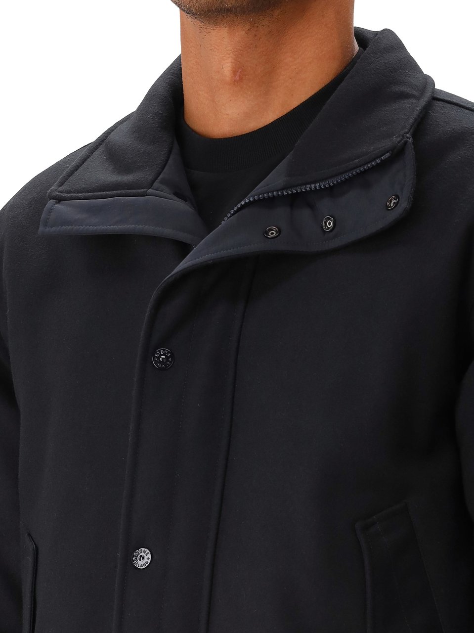 Stone Island Stone Island Jas Blauw Capospalla Ghost Blauw