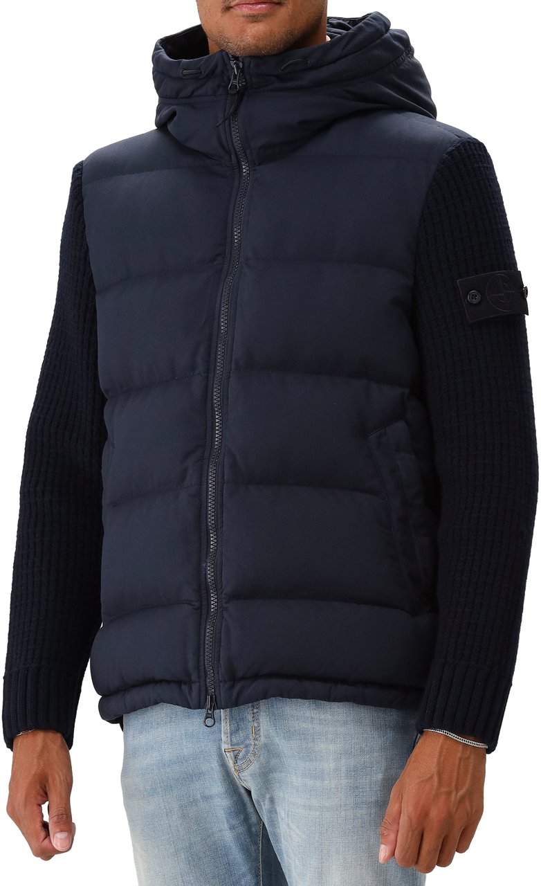 Stone Island Stone Island Donsjas Blauw Ghost Blauw