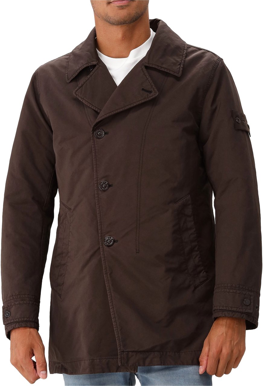 Stone Island Stone Island Jas Bruin Bruin