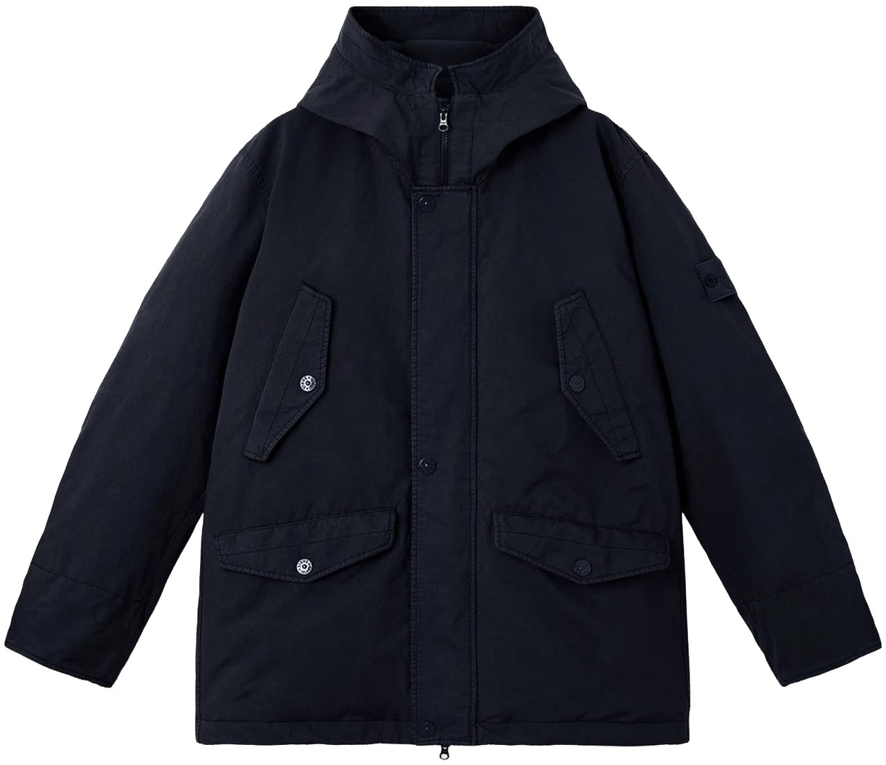 Stone Island Heren Short Parka Blauw Blauw