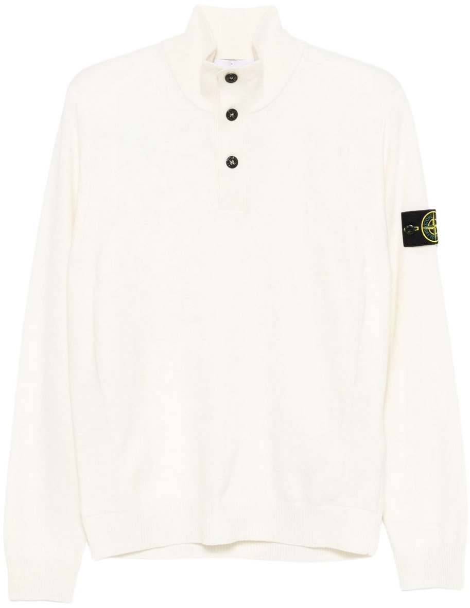 Stone Island Sweaters White Wit