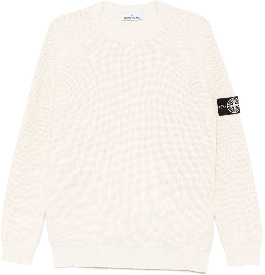 Stone Island Sweaters Ivory Wit