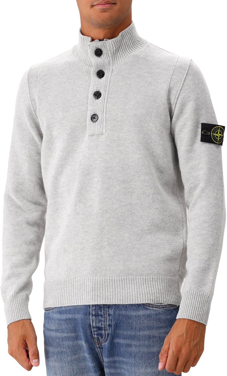 Stone Island Stone Island Gebreide Trui Grijs Grijs