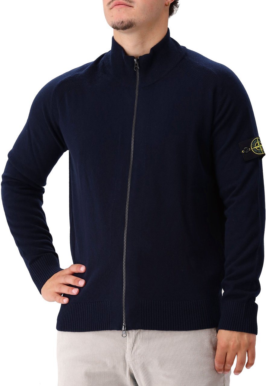 Stone Island Stone Island Gebreid Vest Blauw Blauw