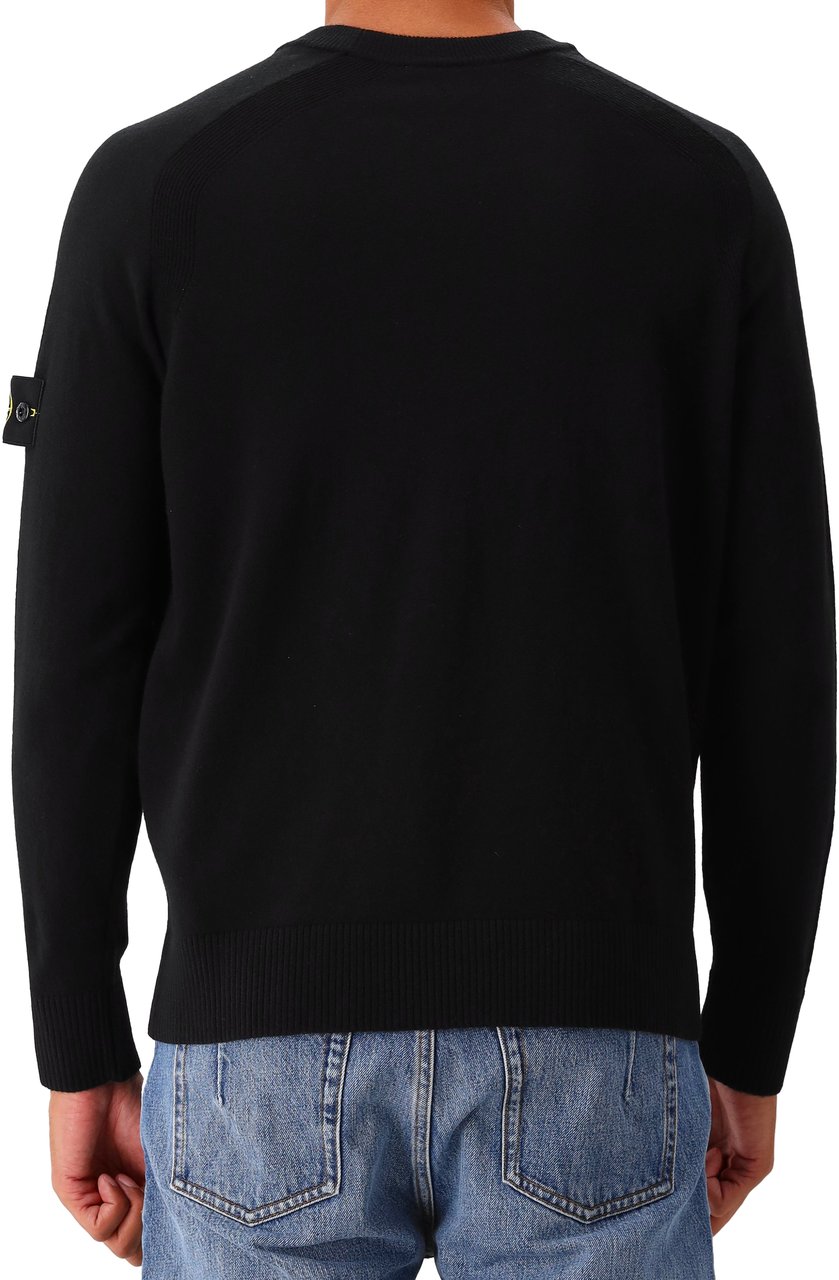 Stone Island Stone Island Gebreide Trui Zwart Zwart