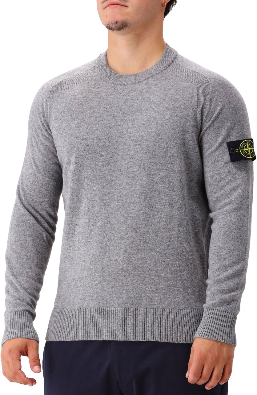 Stone Island Stone Island Gebreide Trui Grijs Grijs