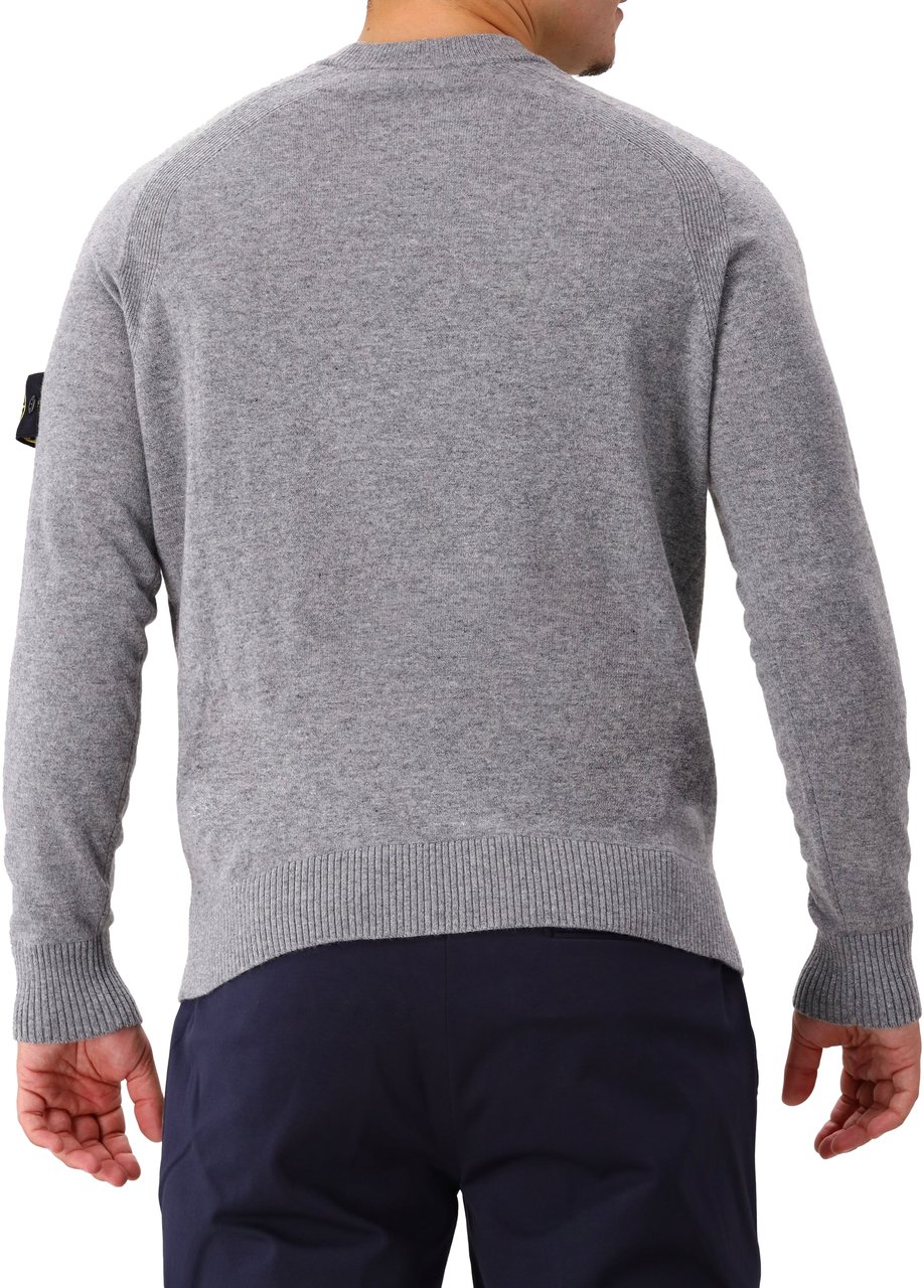 Stone Island Stone Island Gebreide Trui Grijs Grijs