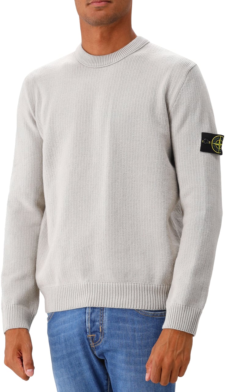 Stone Island Stone Island Gebreide Trui Grijs Grijs