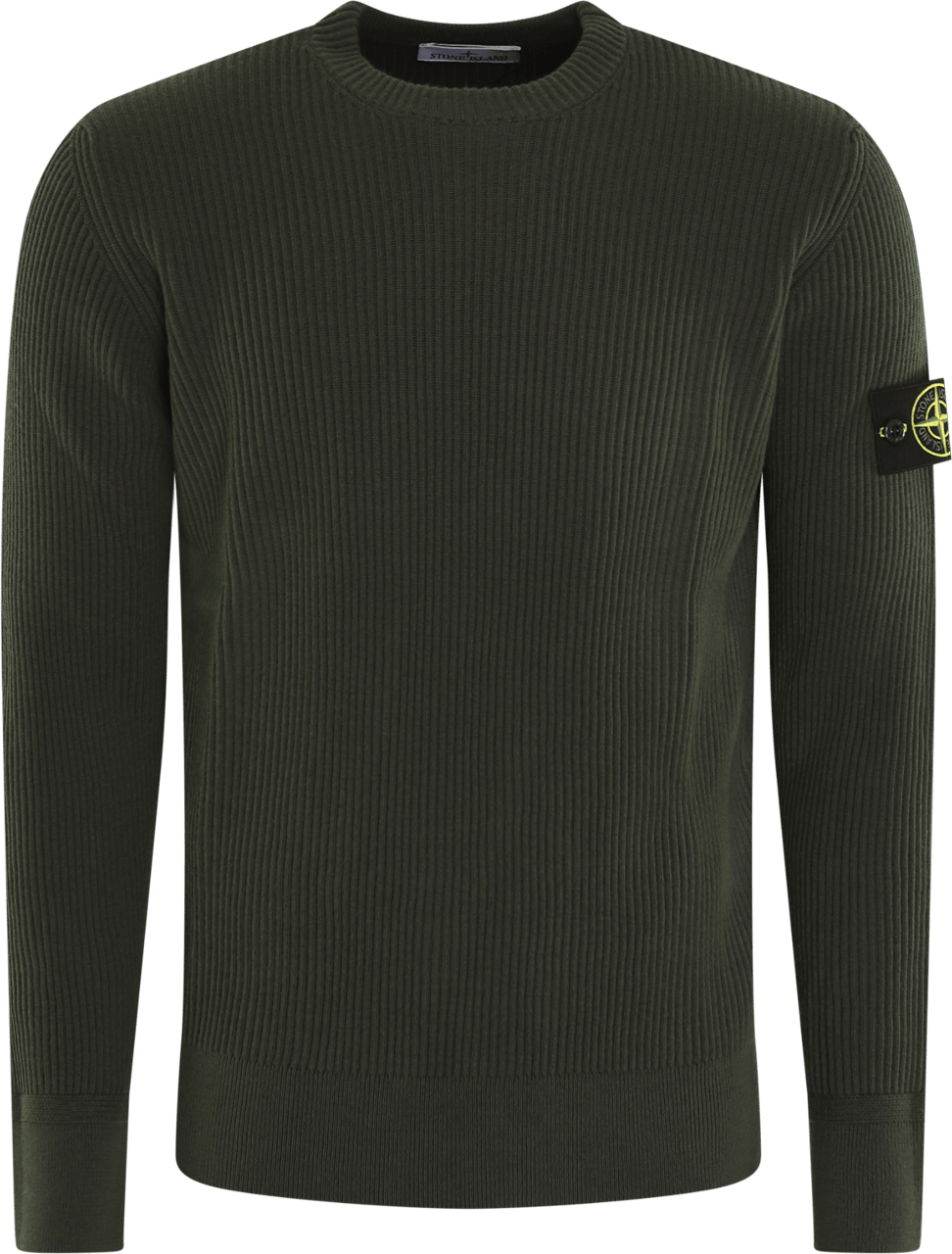 Stone Island Heren Logo Patch Knitted Groen Groen