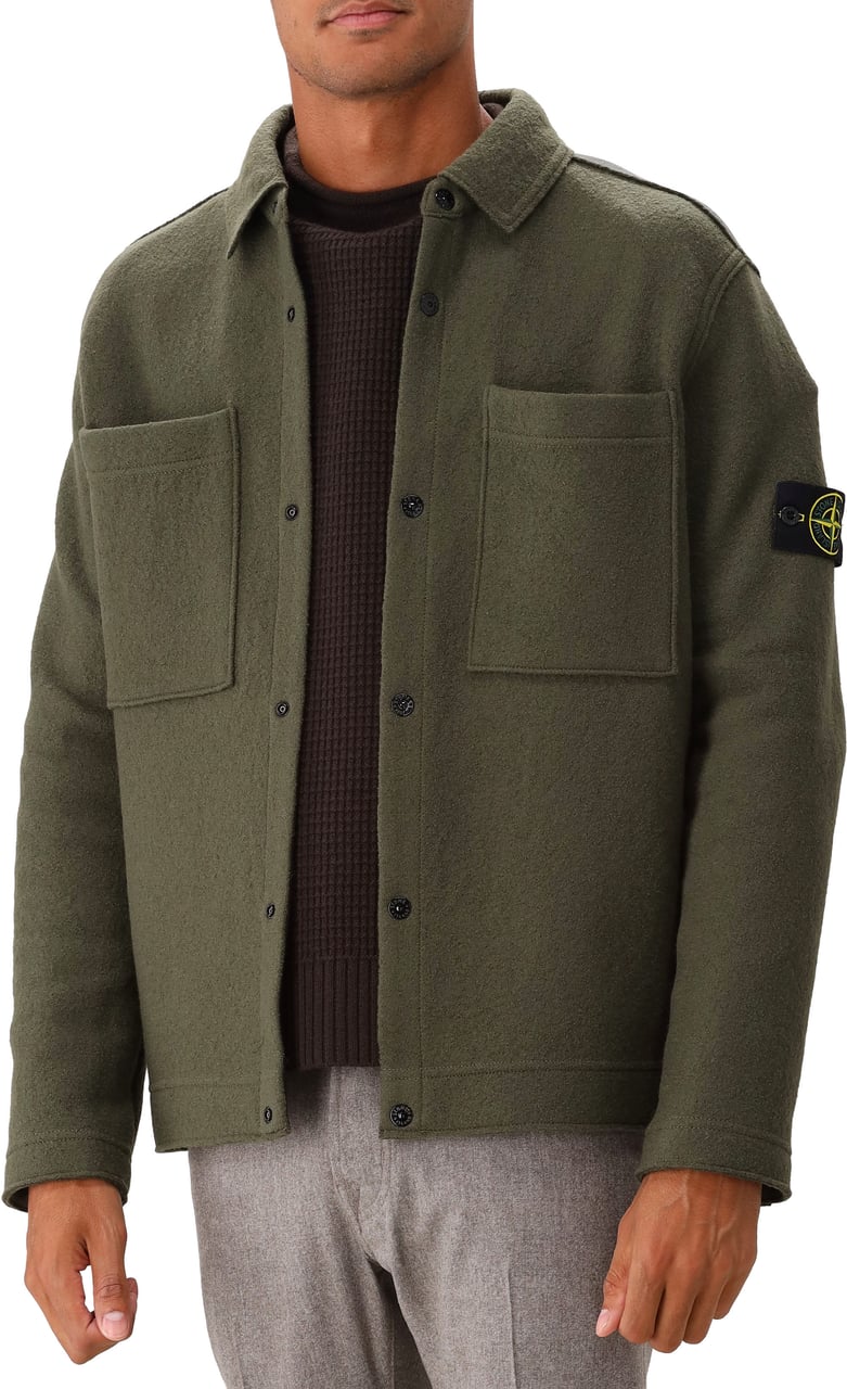 Stone Island Stone Island Overshirt Groen Groen