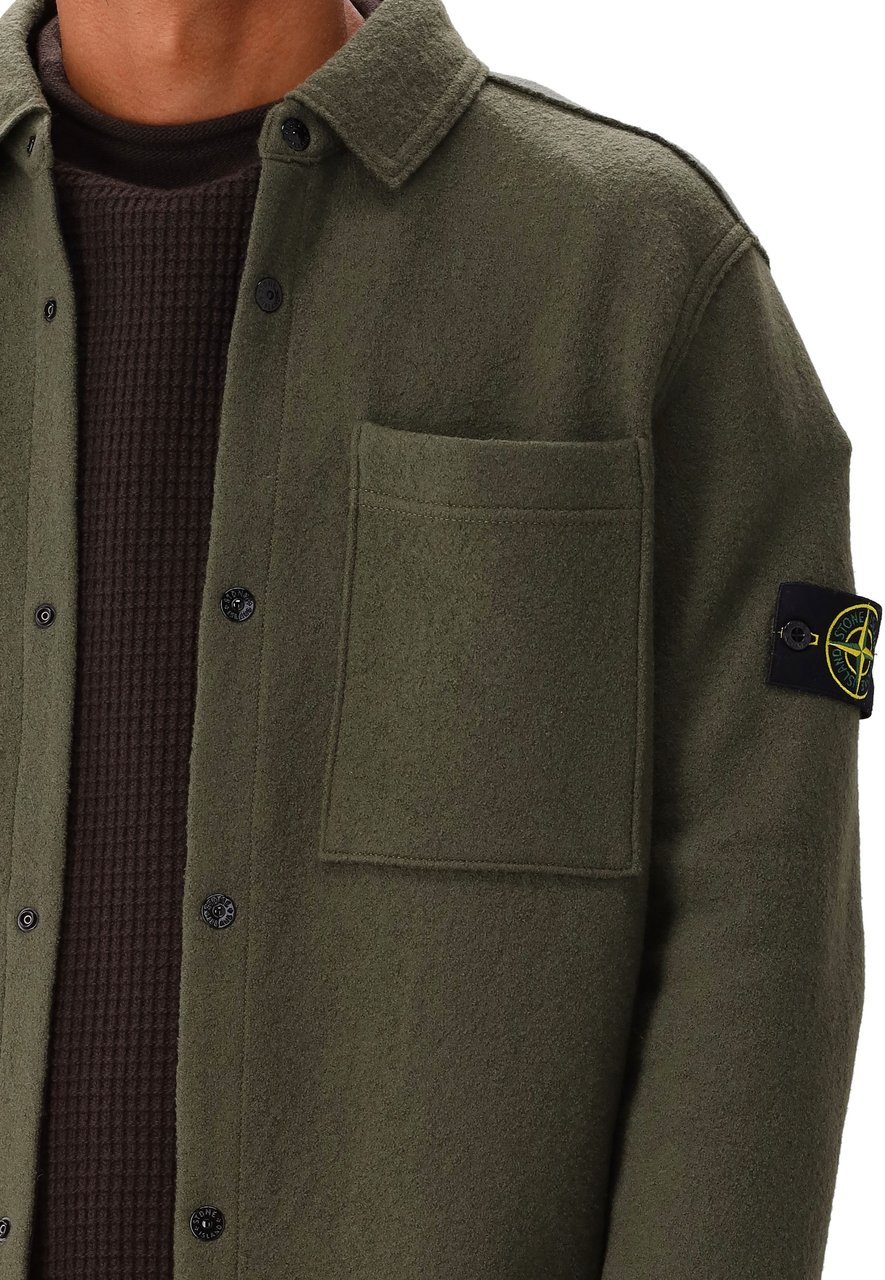 Stone Island Stone Island Overshirt Groen Groen