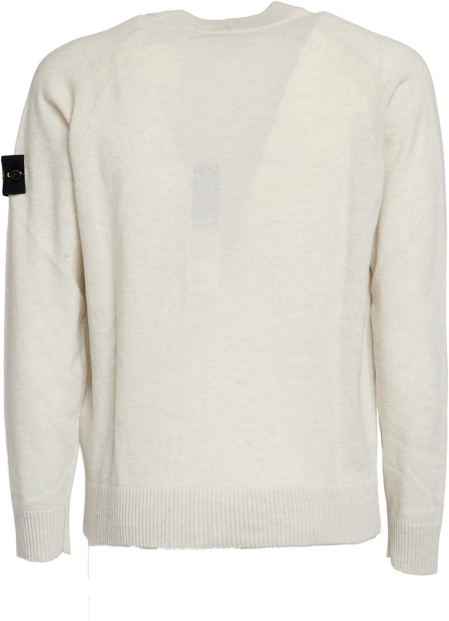 Stone Island Cardigan Light Rws Geelong Wool Neutraal