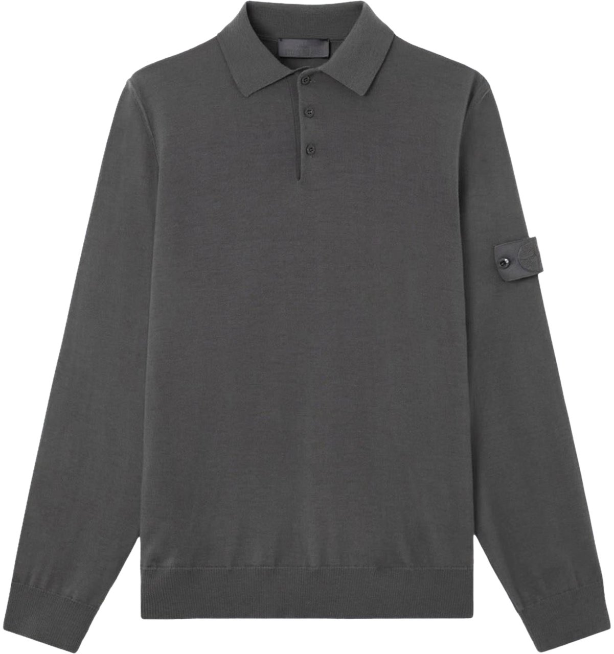 Stone Island Heren Logo patch Poloshirt Grijs Grijs