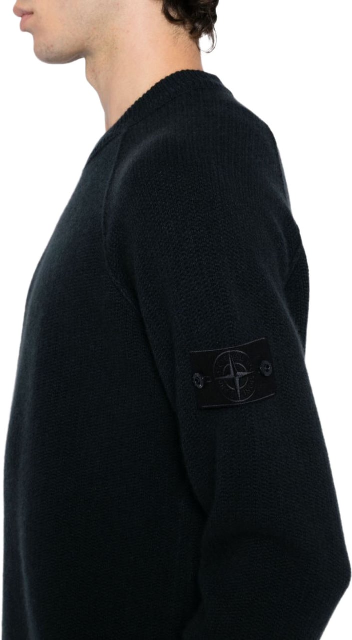 Stone Island Sweaters Blue Navy