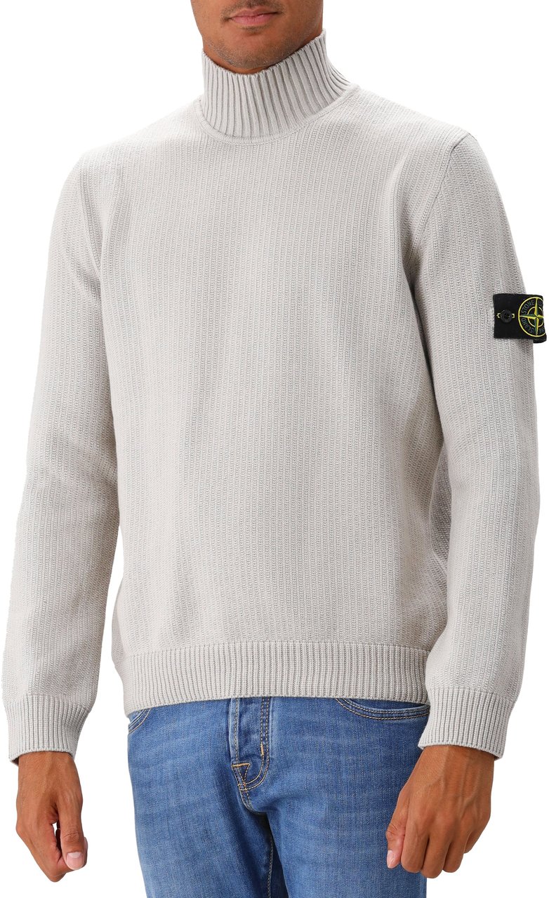 Stone Island Stone Island Gebreide Trui Grijs Grijs
