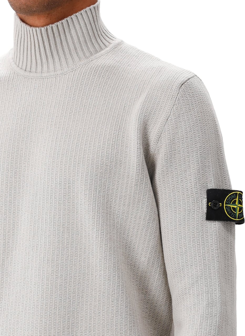 Stone Island Stone Island Gebreide Trui Grijs Grijs