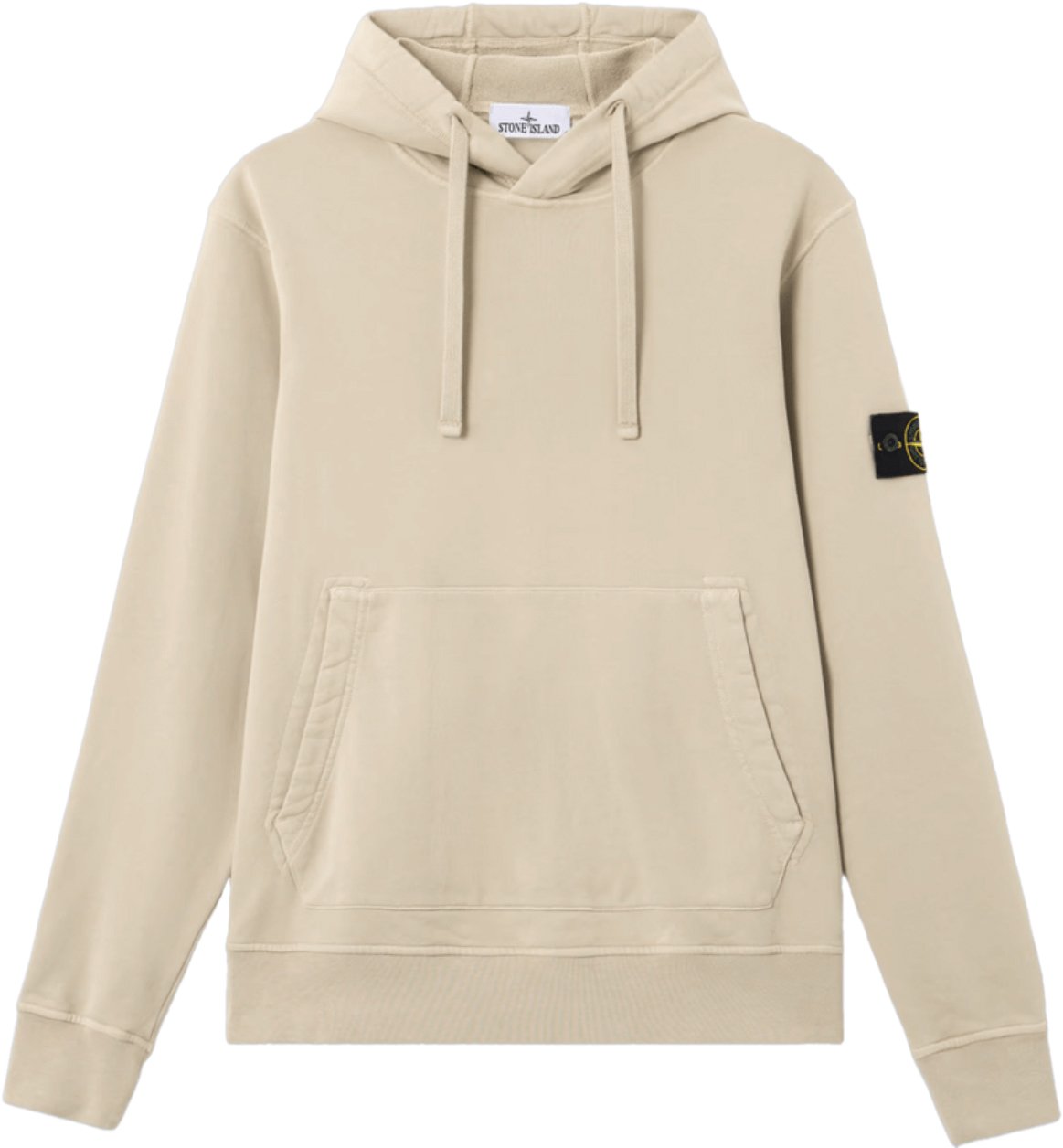 Stone Island ORGANIC COTTON FLEECE, GARMENT DYED DESERT Beige