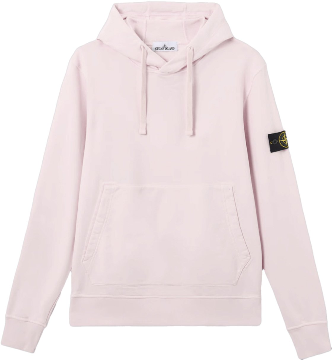 Stone Island ORGANIC COTTON FLEECE, GARMENT DYED PINK Roze