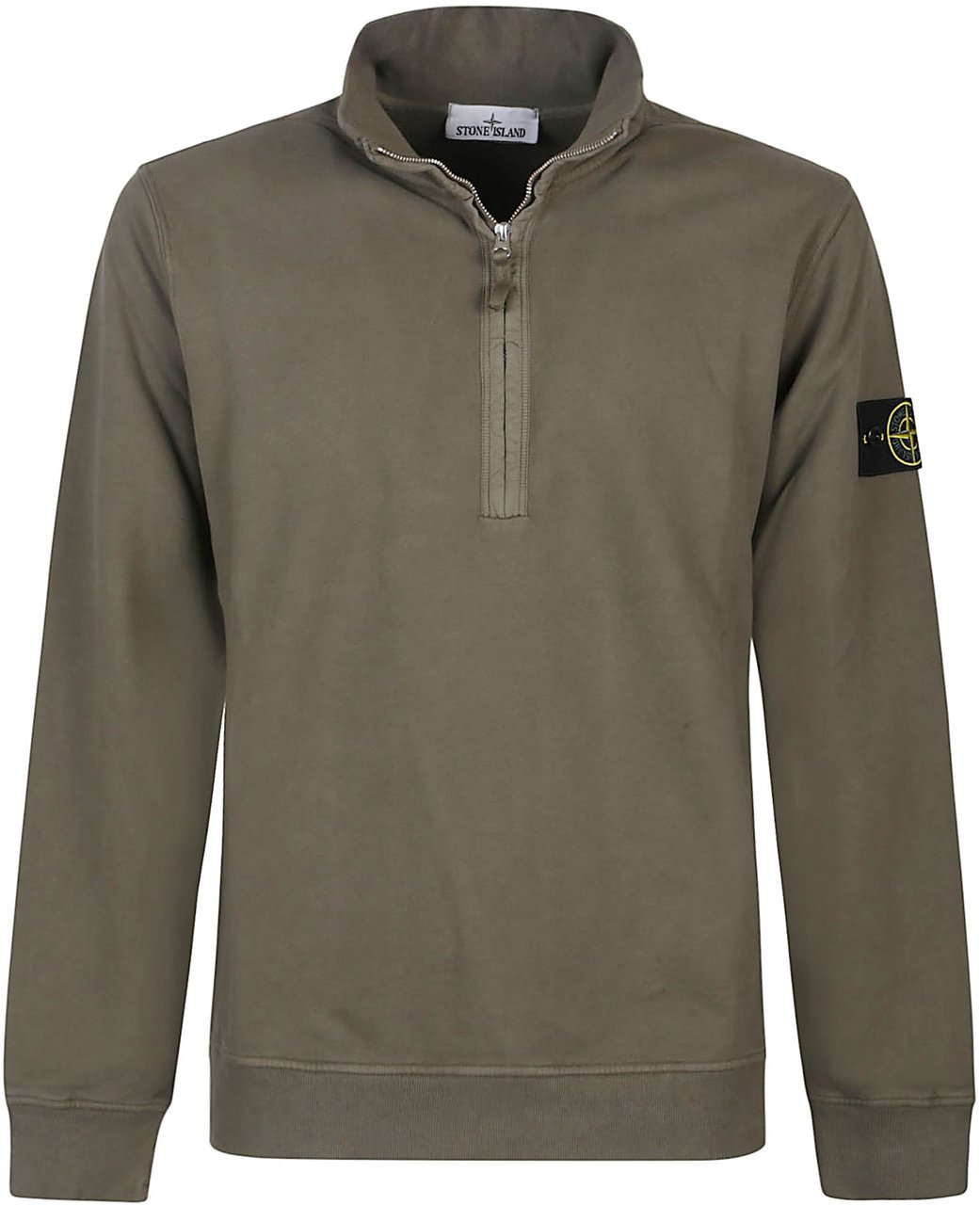 Stone Island Half Zip Sweatshirt Green Groen