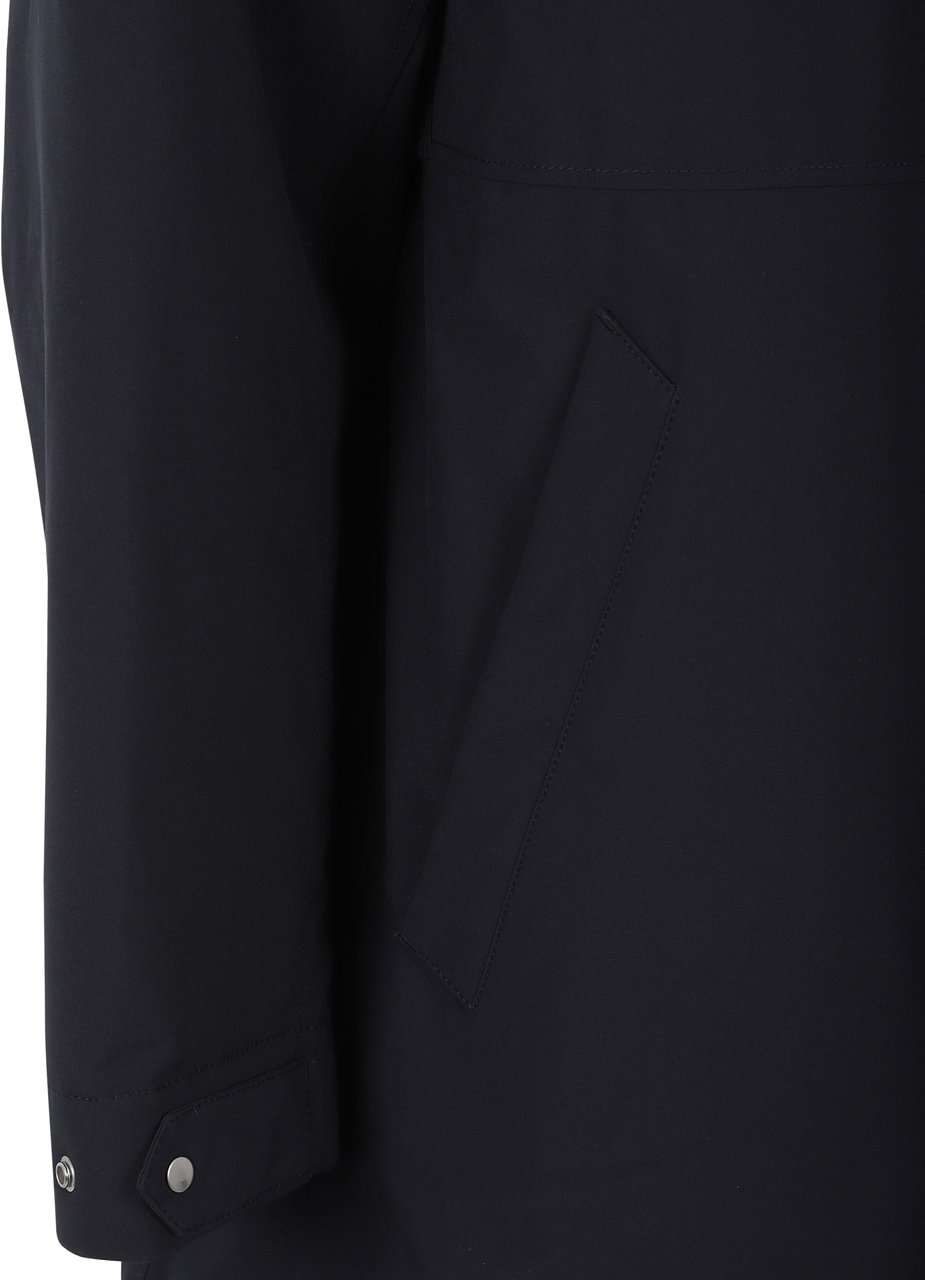 Stone Island Long Coat Blauw