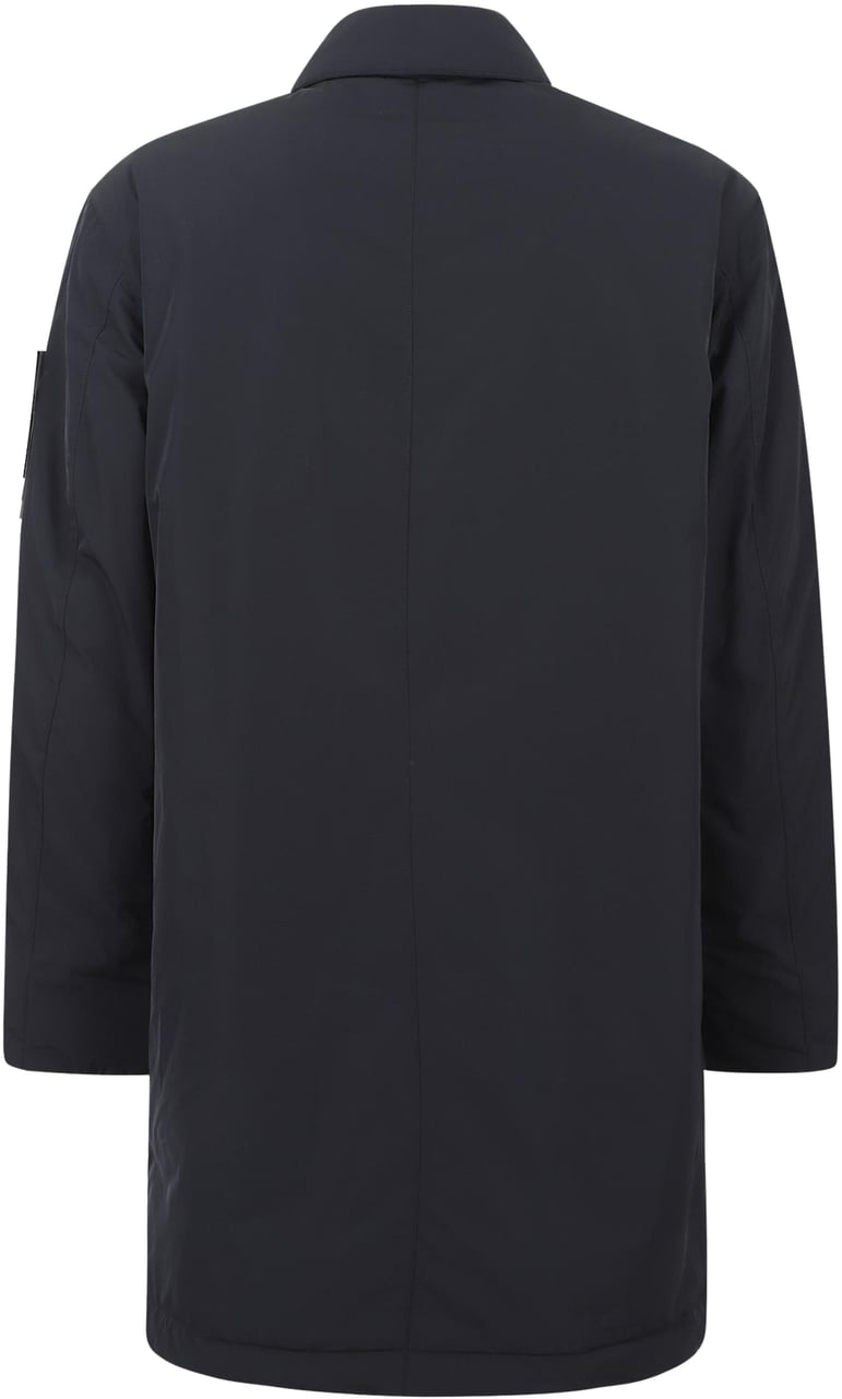 Stone Island Long Coat Blauw