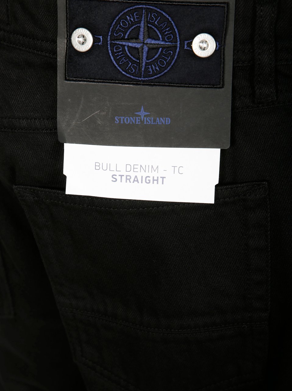 Stone Island Straight-Leg Black Jeans with Classic Five-Pocket Design Zwart